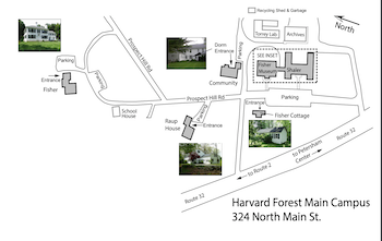 Map of Harvard Forest Campus