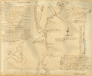 1776 Machin. Map of a Canal from Barnstable Bay to Buzzard’s Bay.