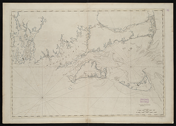 1781 Des Barres. Coast of New England from Chatham Harbor to Narraganset Bay (Martha’s Vineyard-Cape Cod).