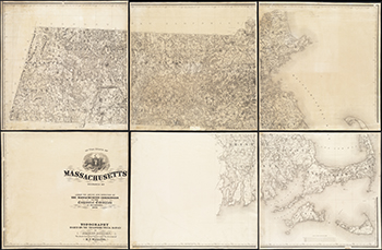 1876 Walling. The State of Massachusetts.