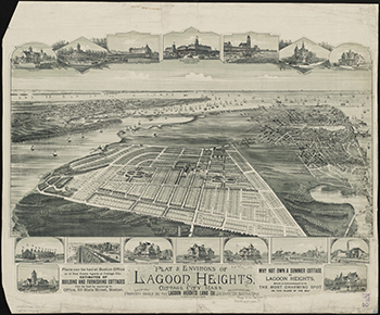 1880 Plat & Environs of Lagoon Heights.
