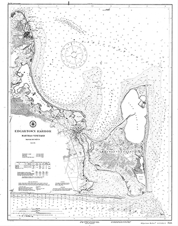 1887 U.S. Coast and Geodetic Survey. Edgartown Harbor.