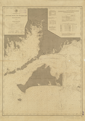 1895 US Coast and Geodetic Survey. Vineyard Sound and Buzzard’s Bay.