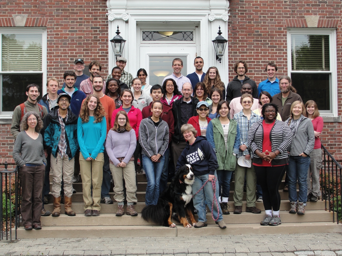 [The 2014 Harvard Forest Summer Research students and mentors]