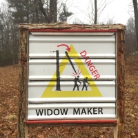 Widow Maker Sign