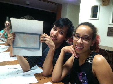 [Nikki and her project partner Luis]