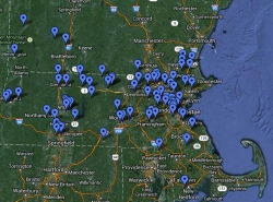 Schoolyard map of Buds field sites