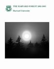 2002-2003 Harvard Forest Annual Report Cover