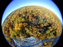 Tower fish-eye view