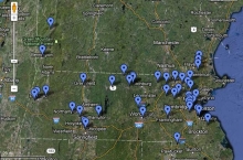 Interactive schoolyard map screenshot