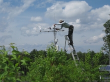 Chris Williams and eddy flux tower