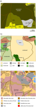 Figures from the ForestGEO paper in PeerJ, showing colonial land use