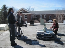 NBC filming on roof