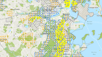 screenshot of environmental justice mapping tool