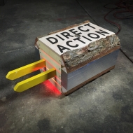 Direct Action plug by artist David Buckley Borden.
