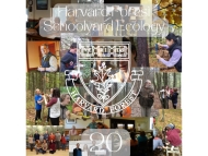 Image shows a collage of photographs with Schoolyard Ecology and the Harvard Forest logo in text over top of it.