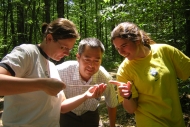 Harvard Forest Summer Research Program student and mentors