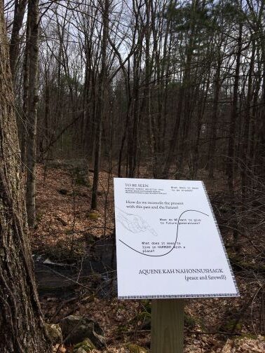A trail sign